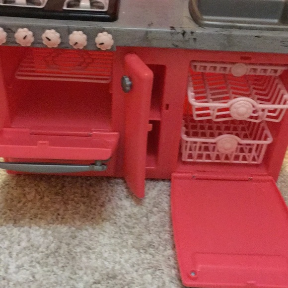 American girl doll kitchen with fridge - Picture 4 of 5